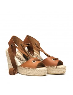 ALPARGATA ESPARTO PIEL CAMEL 2