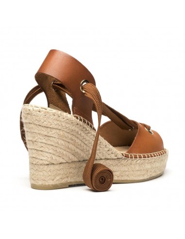 ALPARGATA ESPARTO PIEL CAMEL