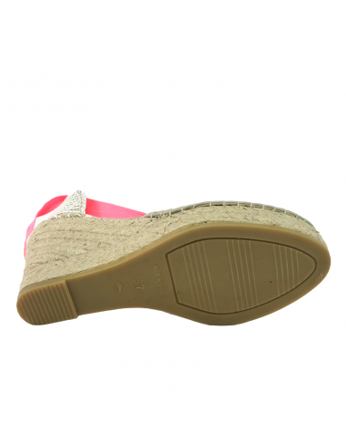 ALPARGATA TEJIDO BLANCO-FUXIA