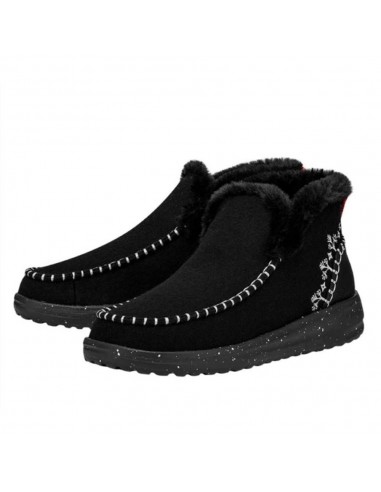 DENNY WOOL FAUX SHEARLING NEGRO