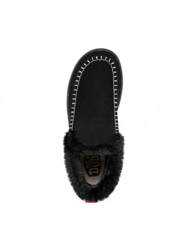 DENNY WOOL FAUX SHEARLING NEGRO