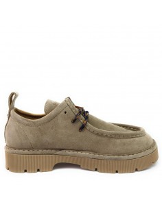 P99 LACE-UP NUBUCK BEIG