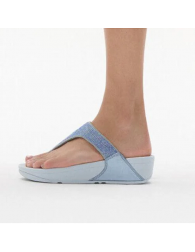 LULU CRYSTAL EMBELLISHED THOE POPST AZUL