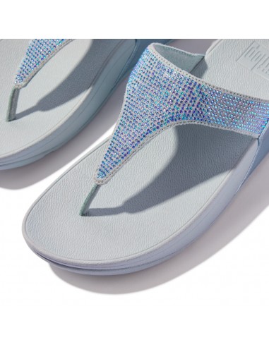 LULU CRYSTAL EMBELLISHED THOE POPST AZUL