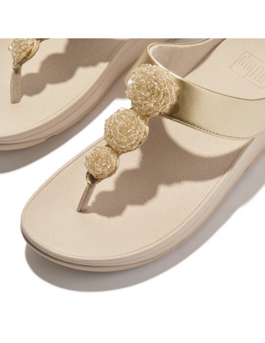 FINO BEADIE-BUTTON TOE POST PLATINO