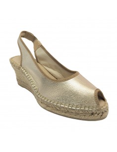 256 SANDALIA YUTE PIEL PLATINO 2