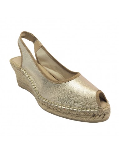 256 SANDALIA YUTE PIEL PLATINO