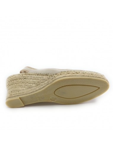 256 SANDALIA YUTE PIEL PLATINO