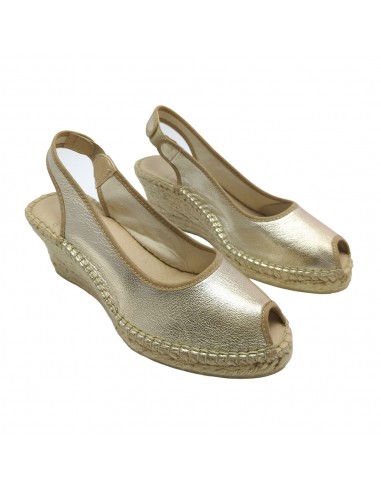 256 SANDALIA YUTE PIEL PLATINO