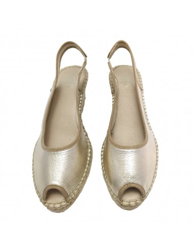 256 SANDALIA YUTE PIEL PLATINO