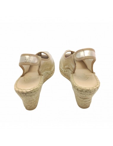 256 SANDALIA YUTE PIEL PLATINO