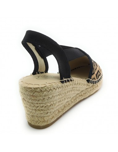 406 SANDALIA YUTE RAFIA BEIG-NEGRA