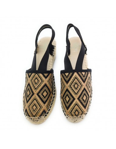 406 SANDALIA YUTE RAFIA BEIG-NEGRA