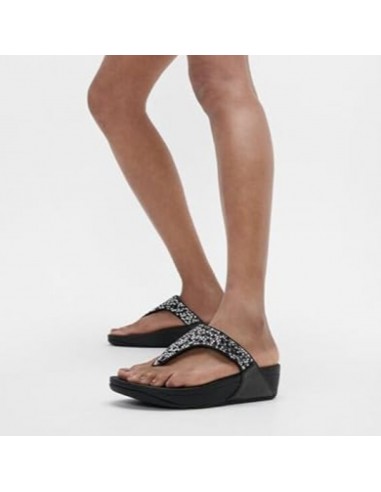 LULU CRYSTAL-MIX TOE POST NEGRA