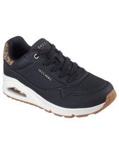Camina sobre las nubes con la salvaje comodidad de las Skechers Street™  UNO AIR JUNGLE NITE negras 2